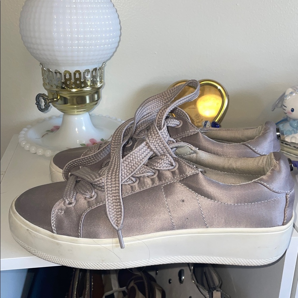 Steve Madden Platform Satin Sneakers